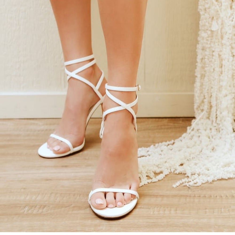 Lulus Ankle Wrap High Heels